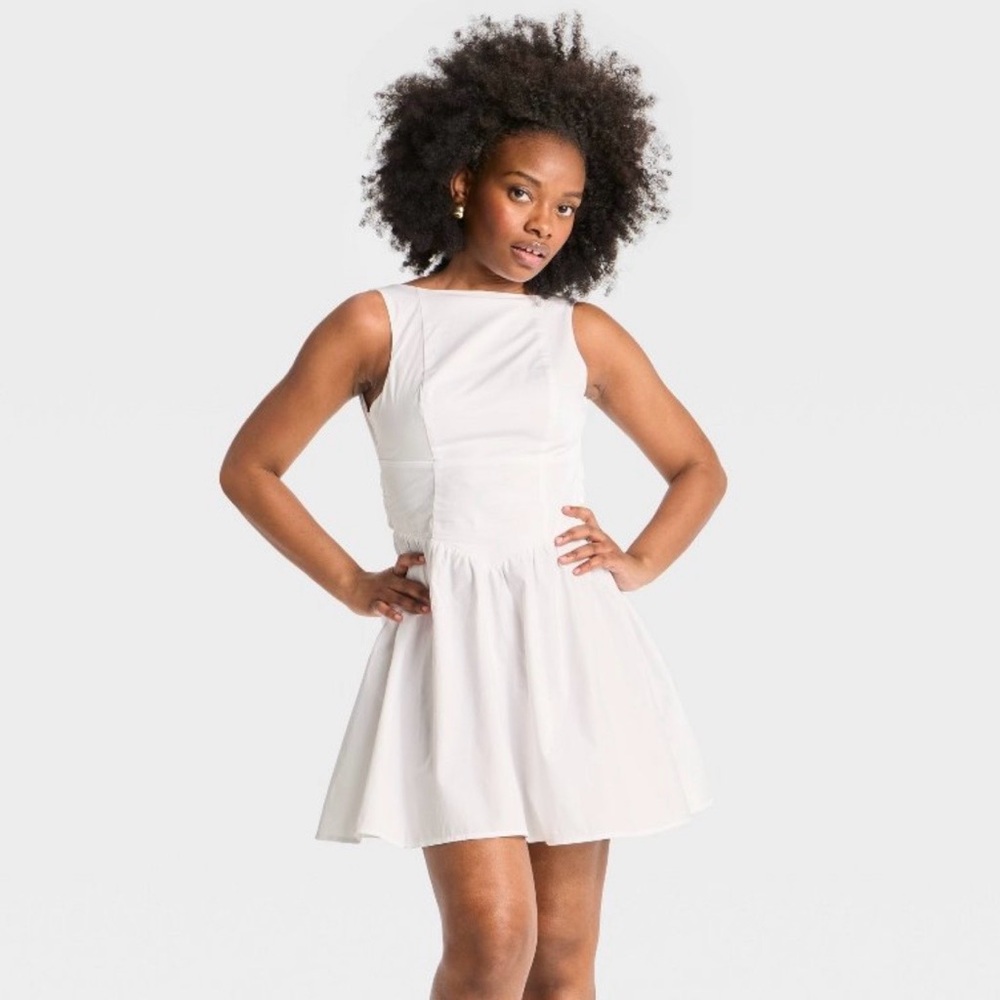 Wild Fable White Backless Dress